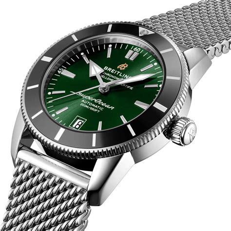 breitling superocean green|breitling superocean 42mm watch.